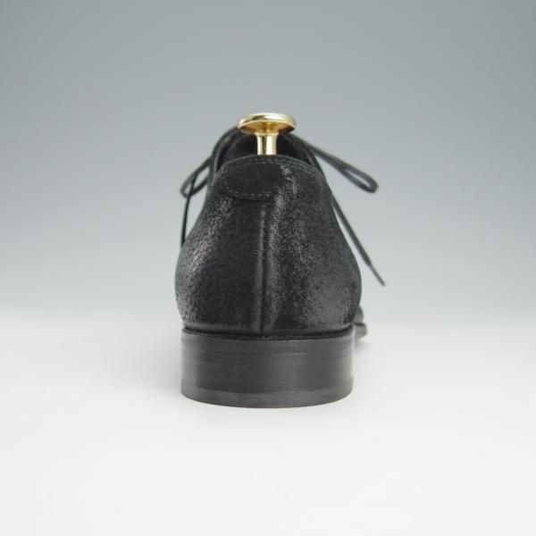 ほぼ試着程度★(伊)Doucal's/デュカルス SIZE 39.5【バケッタ風スエード★ストレートチップ/黒】メンズ★i186