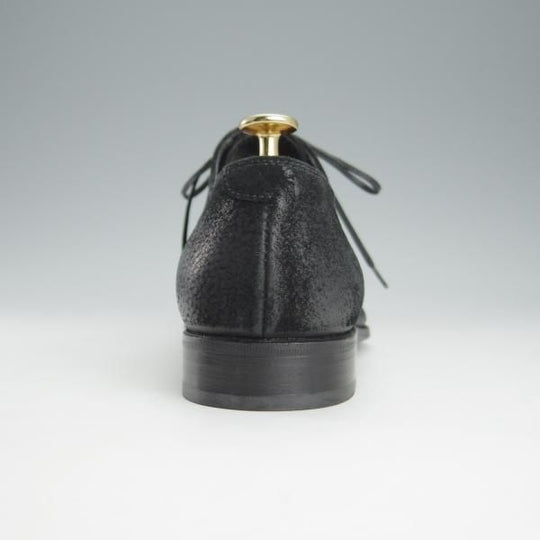 ほぼ試着程度★(伊)Doucal's/デュカルス SIZE 39.5【バケッタ風スエード★ストレートチップ/黒】メンズ★i186