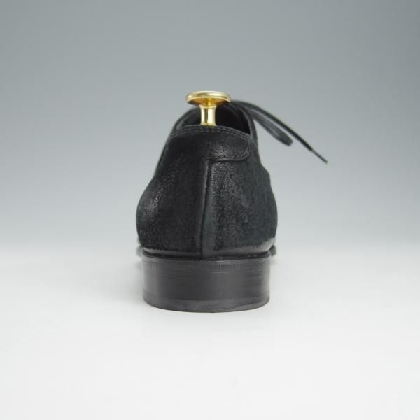 ほぼ試着程度★(伊)Doucal's/デュカルス SIZE 39.5【バケッタ風スエード★ストレートチップ/黒】メンズ★i186