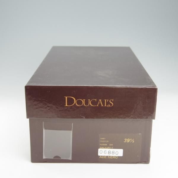 ほぼ試着程度★(伊)Doucal's/デュカルス SIZE 39.5【バケッタ風スエード★ストレートチップ/黒】メンズ★i186