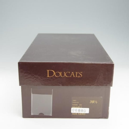 ほぼ試着程度★(伊)Doucal's/デュカルス SIZE 39.5【バケッタ風スエード★ストレートチップ/黒】メンズ★i186