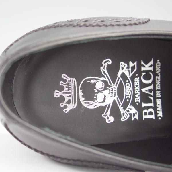 未使用★(英国製)BARKER BLACK/バーカーブラック US8【定価￥105,840-★2019年BEAMS取扱/MOTTO/モンクストラップ】HARRINGTON/黒★i187