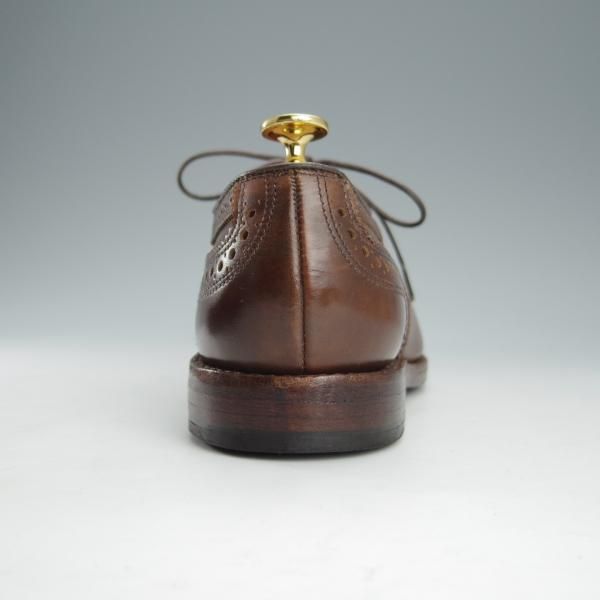 極美品★(米)アレンエドモンズ 8D【定価￥75,900-★Strand/ストランド】セミブローグ/カーフ/CIGAR/茶/メンズ/ALLEN EDMONDS★i188