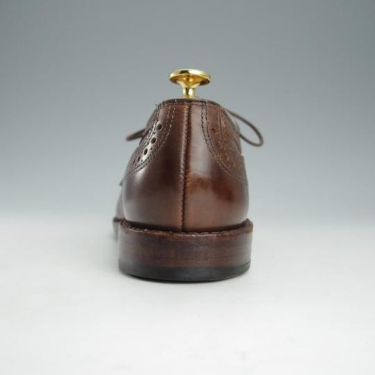 極美品★(米)アレンエドモンズ 8D【定価￥75,900-★Strand/ストランド】セミブローグ/カーフ/CIGAR/茶/メンズ/ALLEN EDMONDS★i188
