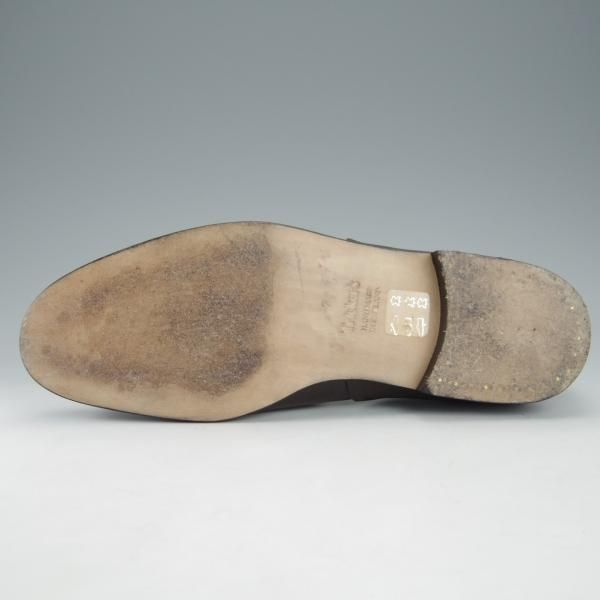 極美品★トリッカーズ SIZE 7【定価￥50,600-★ルームシューズ/STIRLING】スターリン/スリッポン/カーフ/濃茶/メンズ/Tricker's★i189