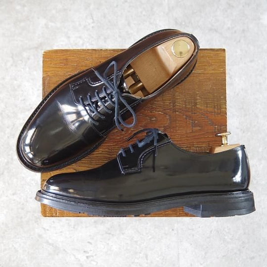 極上★チャーチ 70F/UK7【モデル定価￥125,400-★WOODBRIDGE/81ラスト】ポリッシュドバインダーカーフ/黒/メンズ/Church's★i192
