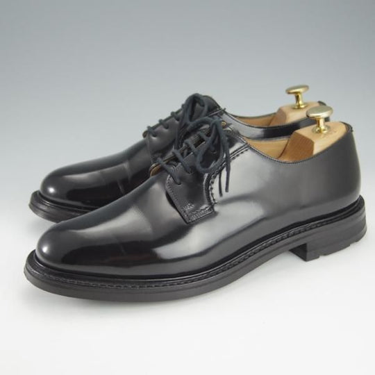 極上★チャーチ 70F/UK7【モデル定価￥125,400-★WOODBRIDGE/81ラスト】ポリッシュドバインダーカーフ/黒/メンズ/Church's★i192