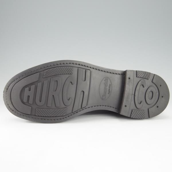 極上★チャーチ 70F/UK7【モデル定価￥125,400-★WOODBRIDGE/81ラスト】ポリッシュドバインダーカーフ/黒/メンズ/Church's★i192