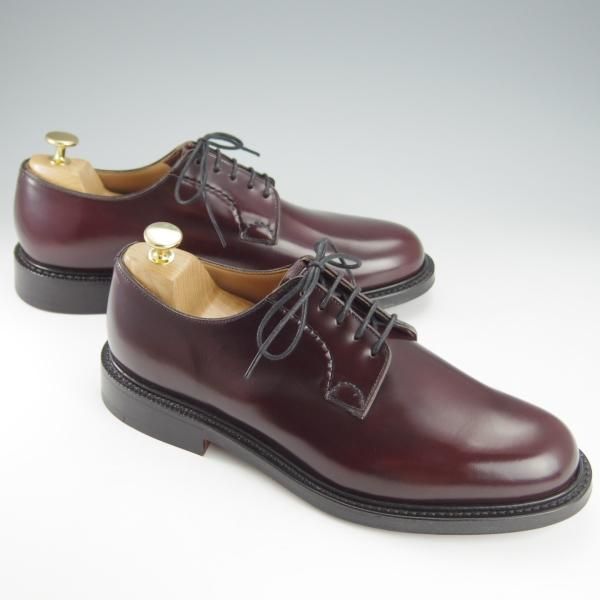 未使用★チャーチ 75G/UK7.5【定価￥144,100-★シャノン/SHANNON】5都市ロゴ/103ラスト/プレーントゥ/赤茶/メンズ/Church's★i193