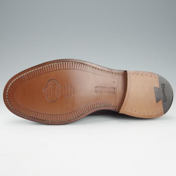 未使用★チャーチ 75G/UK7.5【定価￥144,100-★シャノン/SHANNON】5都市ロゴ/103ラスト/プレーントゥ/赤茶/メンズ/Church's★i193