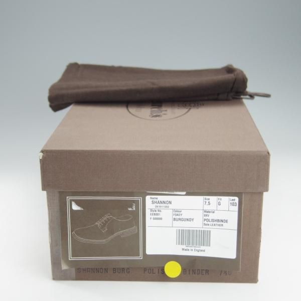 未使用★チャーチ 75G/UK7.5【定価￥144,100-★シャノン/SHANNON】5都市ロゴ/103ラスト/プレーントゥ/赤茶/メンズ/Church's★i193
