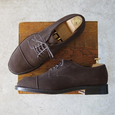 未使用★オールデン 8D【貴重★ブルックスブラザーズ別注/00064】ストレートチップ/スエード/濃茶/メンズ/BROOKS BROTHERS/Alden★i198