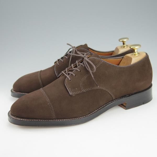 未使用★オールデン 8D【貴重★ブルックスブラザーズ別注/00064】ストレートチップ/スエード/濃茶/メンズ/BROOKS BROTHERS/Alden★i198