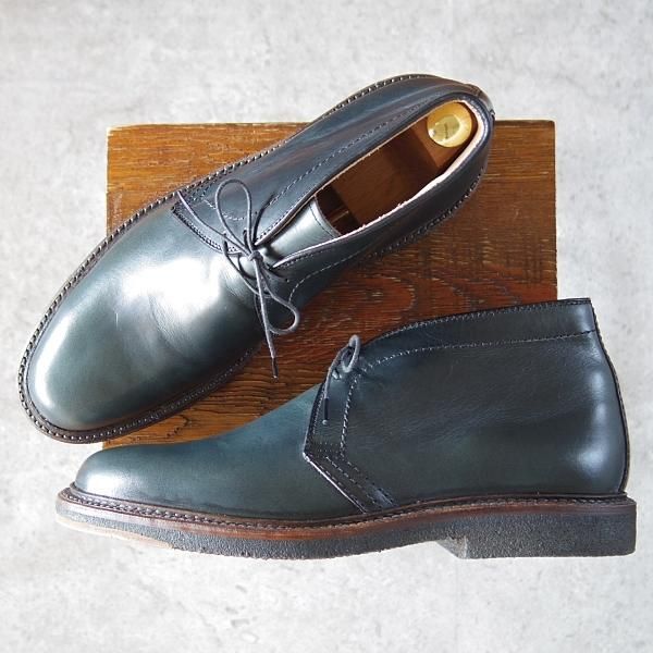 未使用★オールデン 9.5D【クロムエクセルレザー仕様★バリーラスト/13798】チャッカブーツ/紺/メンズ/Alden★i201