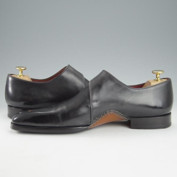 極美品★(スペイン製)マグナーニ SIZE 40【定価￥80,300-★オパンケ/ボロネーゼ製法】15141/サイドモンク/黒/MAGNANNI★i202