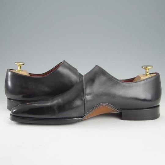 極美品★(スペイン製)マグナーニ SIZE 40【定価￥80,300-★オパンケ/ボロネーゼ製法】15141/サイドモンク/黒/MAGNANNI★i202