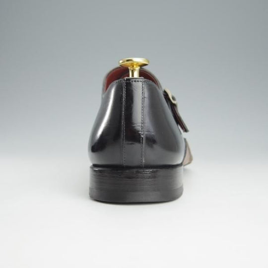 極美品★(スペイン製)マグナーニ SIZE 40【定価￥80,300-★オパンケ/ボロネーゼ製法】15141/サイドモンク/黒/MAGNANNI★i202