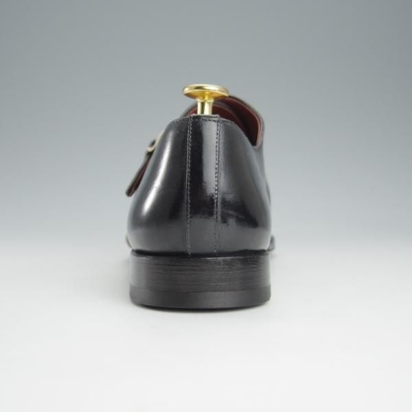 極美品★(スペイン製)マグナーニ SIZE 40【定価￥80,300-★オパンケ/ボロネーゼ製法】15141/サイドモンク/黒/MAGNANNI★i202