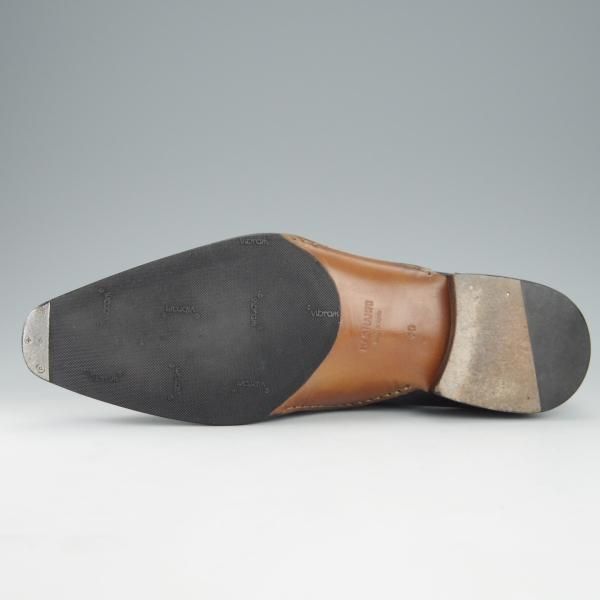 極美品★(スペイン製)マグナーニ SIZE 40【定価￥80,300-★オパンケ/ボロネーゼ製法】15141/サイドモンク/黒/MAGNANNI★i202