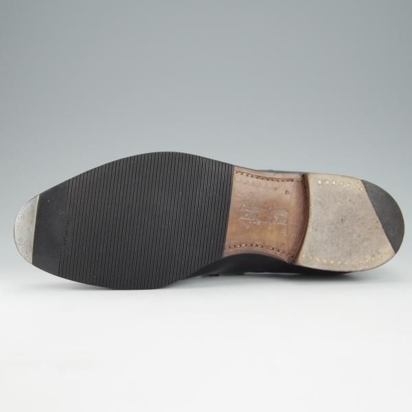 ★チャーチ 75F/UK7.5【旧チャーチ★ブックバインダーカーフ/3都市ロゴ】84ラスト/Barcroft/パンチドキャップトゥ/黒/Church's★i203