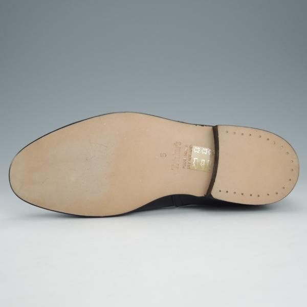 未使用★トリッカーズ SIZE 5【定価￥50,600-★ルームシューズ/STIRLING】スターリン/スリッポン/カーフ/黒/メンズ/Tricker's★i204