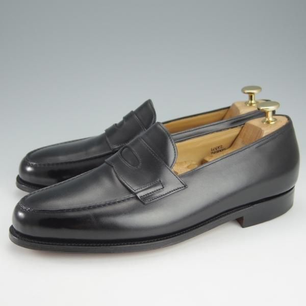 未使用★ジョンロブ 8E【現行定価￥231,000-★ロペス/LOPEZ】4395ラスト/コインローファー/カーフ/黒/メンズ/JOHN LOBB★i205