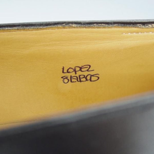 未使用★ジョンロブ 8E【現行定価￥231,000-★ロペス/LOPEZ】4395ラスト/コインローファー/カーフ/黒/メンズ/JOHN LOBB★i205