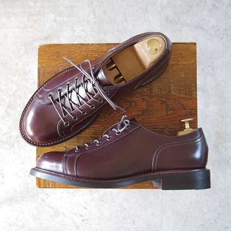 未使用★宮城興業 UK6.5程度【パターンオーダー品★MD-12/伝兵衛/ZERBINOネーム】モンキー/ダービーシューズ/濃茶/MIYAGI KOGYO★i206
