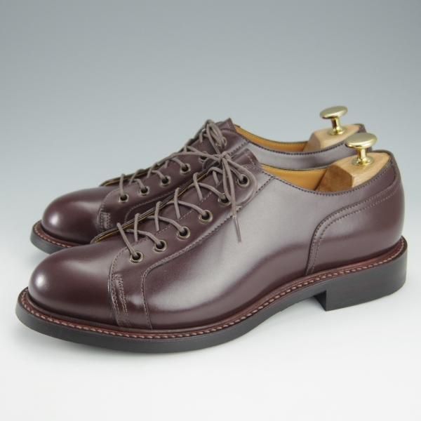 未使用★宮城興業 UK6.5程度【パターンオーダー品★MD-12/伝兵衛/ZERBINOネーム】モンキー/ダービーシューズ/濃茶/MIYAGI KOGYO★i206