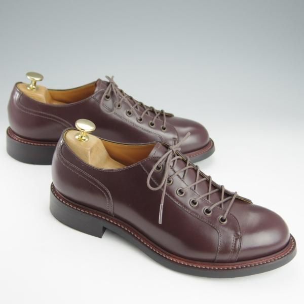 未使用★宮城興業 UK6.5程度【パターンオーダー品★MD-12/伝兵衛/ZERBINOネーム】モンキー/ダービーシューズ/濃茶/MIYAGI KOGYO★i206