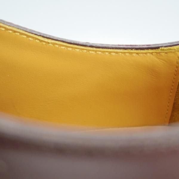 未使用★宮城興業 UK6.5程度【パターンオーダー品★MD-12/伝兵衛/ZERBINOネーム】モンキー/ダービーシューズ/濃茶/MIYAGI KOGYO★i206