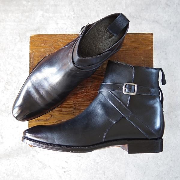 美品★(スペイン製)CARMINA/カルミナ SIZE 7【定価￥83,600-★ジョッパーブーツ/80153】DEIAラスト/カーフ/黒/メンズ★i207