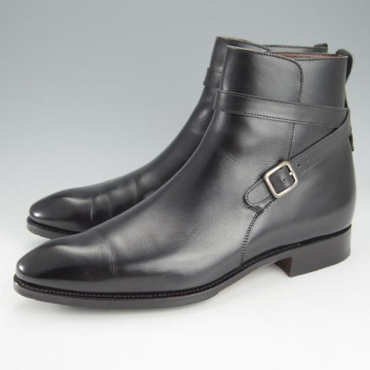 極美品★(スペイン製)CARMINA/カルミナ SIZE 7【定価￥83,600-★ジョッパーブーツ/80106】DEIAラスト/ボックスカーフ/黒/メンズ★i209