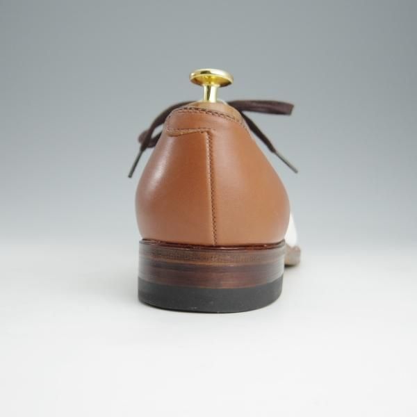 未使用★オールデン 8.5D【貴重★モディファイドラスト/ユナイテッドアローズ別注】55906/パンチドキャップトゥ/茶×白/Alden★i211