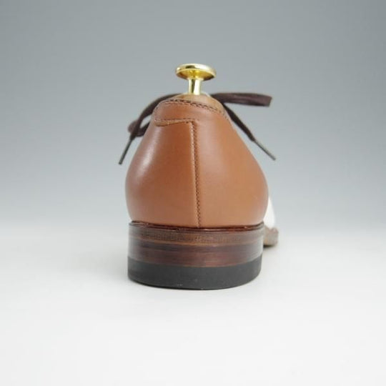 未使用★オールデン 8.5D【貴重★モディファイドラスト/ユナイテッドアローズ別注】55906/パンチドキャップトゥ/茶×白/Alden★i211