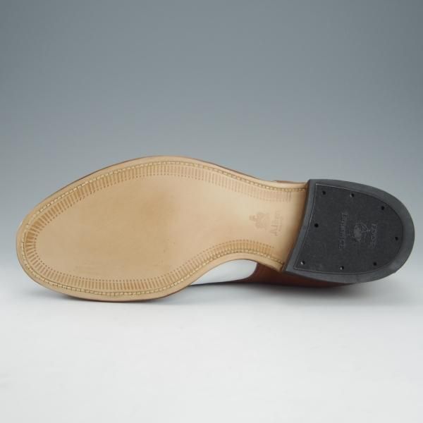 未使用★オールデン 8.5D【貴重★モディファイドラスト/ユナイテッドアローズ別注】55906/パンチドキャップトゥ/茶×白/Alden★i211