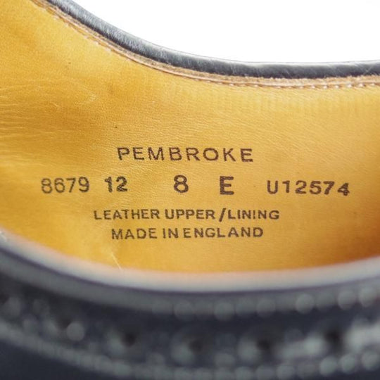 極上★クロケット&ジョーンズ 8E【定価￥94,600-★ダイナイトソール仕様/PEMBROKE】325ラスト/フルブローグ/黒/Crockett&Jones★i213