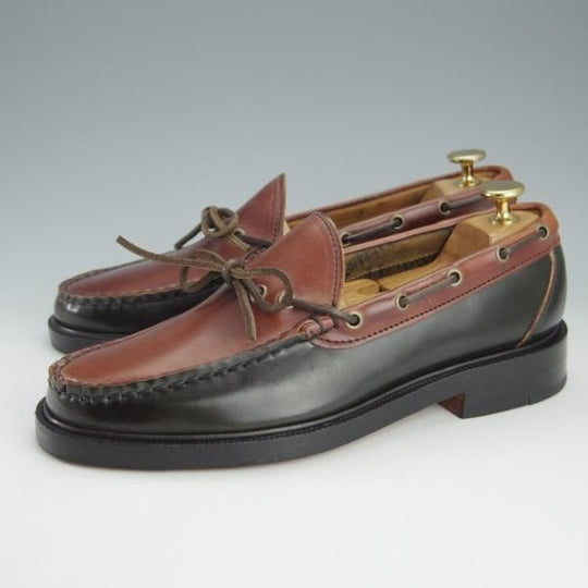 未使用★(米)YUKETEN/ユケテン 7.5C【定価￥118,800-★コードバン仕様/(米)ホーウィン社】705SP/モカシン/ローファー/黒×赤茶★i215