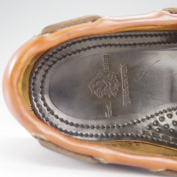 未使用★(米)YUKETEN/ユケテン 7.5C【定価￥118,800-★コードバン仕様/(米)ホーウィン社】705SP/モカシン/ローファー/黒×赤茶★i215