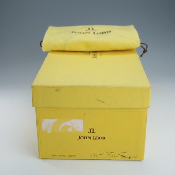 未使用★ジョンロブ 9E【貴重★キャンバス/MEDBOURNE】1105ラスト/プレーントゥ/薄茶/メンズ/JOHN LOBB★i217