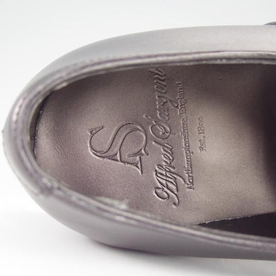 未使用★(英)アルフレッド・サージェント UK6.5【★ALFRED/ストレートチップ】カーフ/黒/メンズ/Alfred Sargent★i220