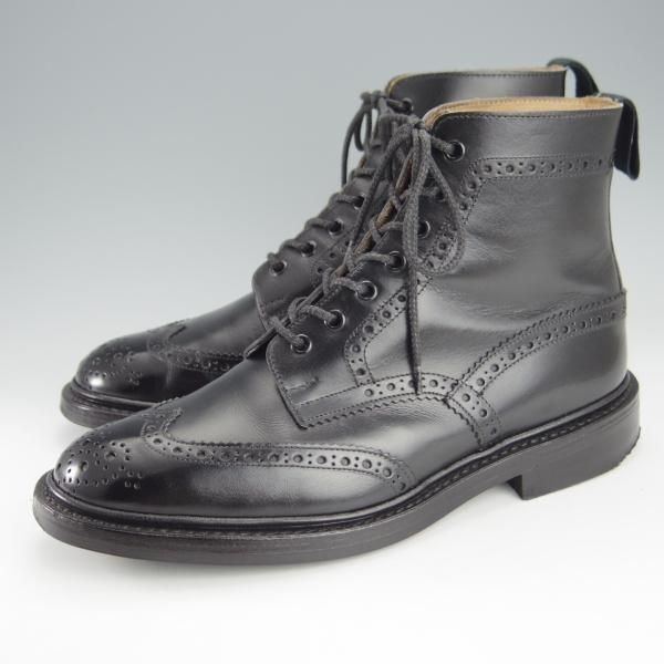 極上★トリッカーズ SIZE 8【定価￥104,500-★ダイナイトソール/STOW】ストウ/5634/カントリーブーツ/ボックスカーフ/黒/Tricker's★i224