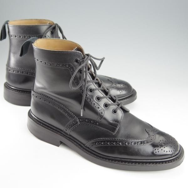 極上★トリッカーズ SIZE 8【定価￥104,500-★ダイナイトソール/STOW】ストウ/5634/カントリーブーツ/ボックスカーフ/黒/Tricker's★i224