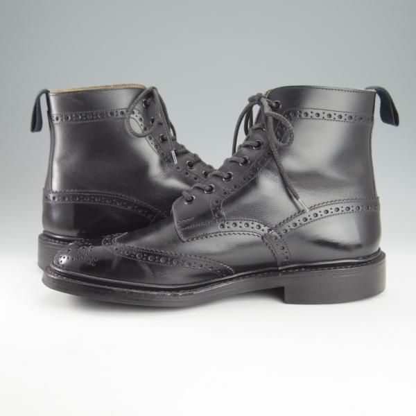 極上★トリッカーズ SIZE 8【定価￥104,500-★ダイナイトソール/STOW】ストウ/5634/カントリーブーツ/ボックスカーフ/黒/Tricker's★i224