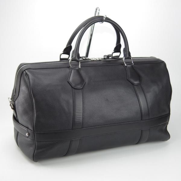 美品★ダンヒル/dunhill【スペイン製★レザー/ボストンバッグ/黒】メンズ/ビジネス/バッグ/革/鞄★N5813