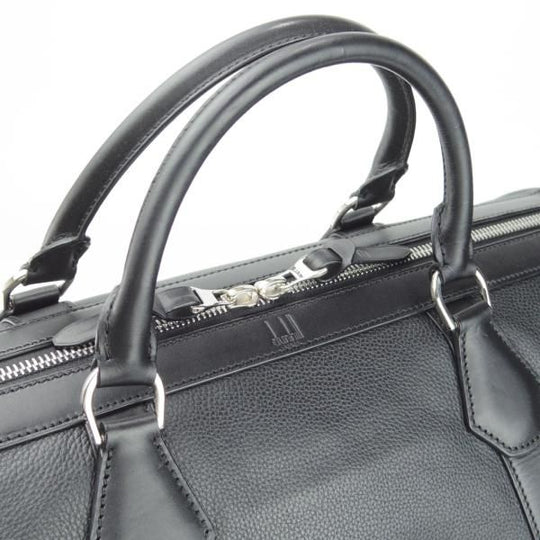 美品★ダンヒル/dunhill【スペイン製★レザー/ボストンバッグ/黒】メンズ/ビジネス/バッグ/革/鞄★N5813