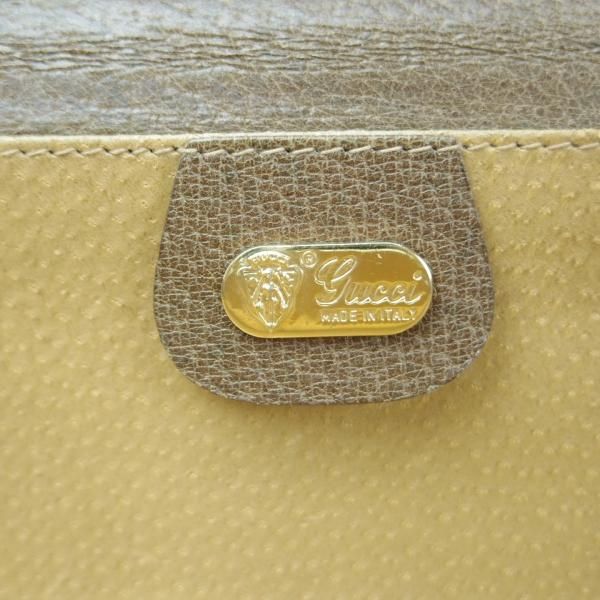 【美品】GUCCI　アタッシュケース　レザー　茶　ゴールド金具　金ロゴ 美品】GUCCI アタッシュケース レザー 茶 ゴールド金具 金ロゴ