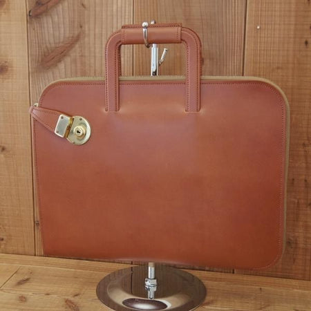 美品★(英)SIMPSON LONDON/シンプソン【定価￥126,500-★ブライドルレザー/ブリーフケース】バッグ/メンズ/ビジネス/茶/革/鞄★N5816