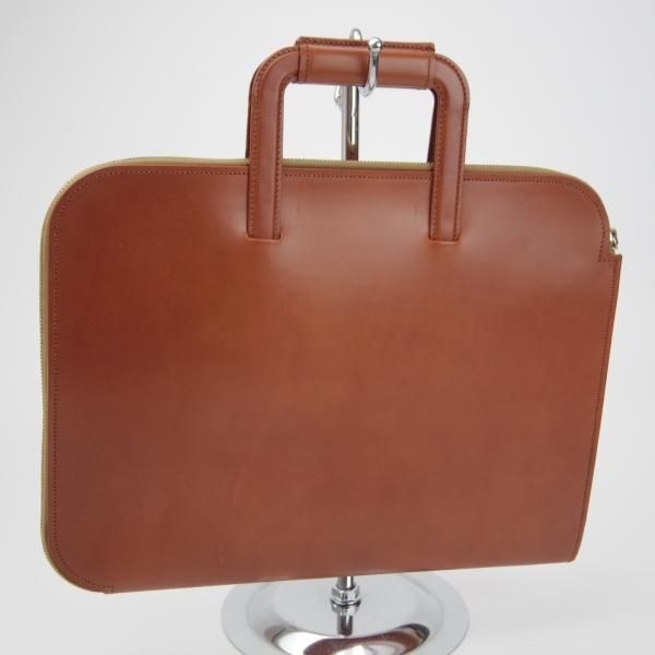 美品★(英)SIMPSON LONDON/シンプソン【定価￥126,500-★ブライドルレザー/ブリーフケース】バッグ/メンズ/ビジネス/茶/革/鞄★N5816