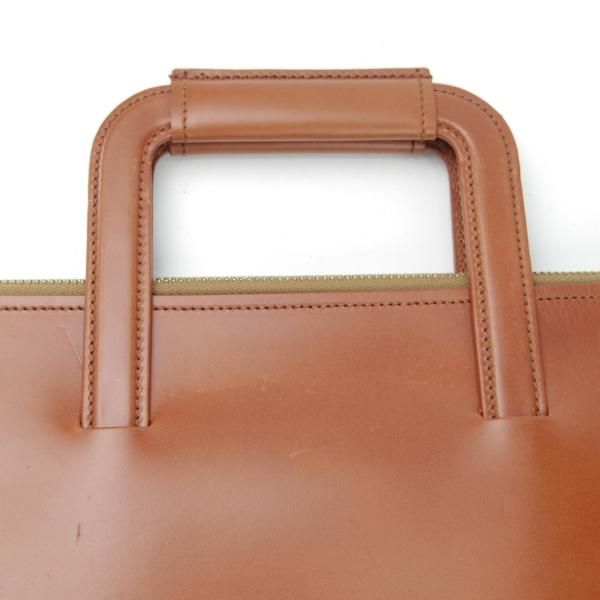 美品★(英)SIMPSON LONDON/シンプソン【定価￥126,500-★ブライドルレザー/ブリーフケース】バッグ/メンズ/ビジネス/茶/革/鞄★N5816
